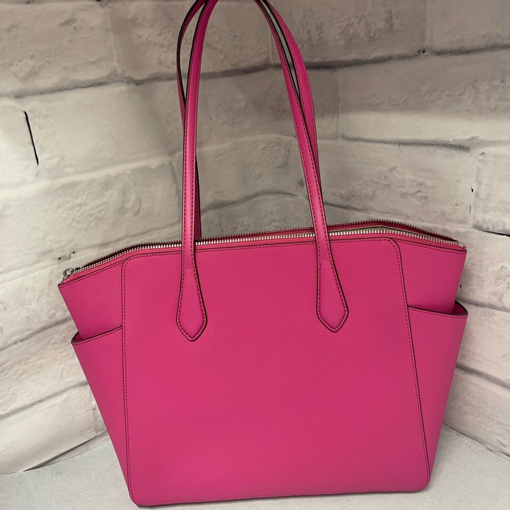 Michael Kors Marilyn Shpulder Bag & Wallet Cerise Pink - Picture 6 of 14